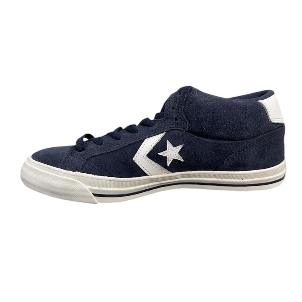 RARE Converse Run Pro 2 Mid Top Suede Navy Blue White Unisex M8.5 W10 NWT